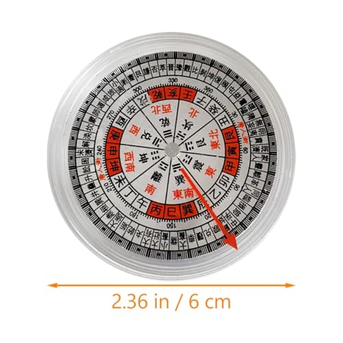 Brújula China Feng Shui Vintage 2 pulg Portátil Camping miniatura 2