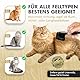 NobelFell Katzenbürste Langhaar bkh bürste selbstreinigend für Fellpflege Fellbürste maine coon katze kurzhaar Katzenhaarbürste Zupfbürste Katzenkamm langhaarkatze Kamm mit GRATIS eBook