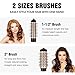 DAILYLIFE Rotating Hair Dryer Brush, Hot Air Brush with 2 Brushes (1.5