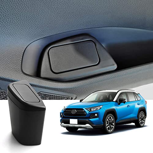 【RUIYA】助手席用 トヨタ RAV4 50系 専用 ゴミ箱 ドアゴミ箱 ABS素材 ラブフォー ダストボックス 車用サイドボックス 小物入れ 水洗い可能 汚れ防止 防臭 貼り付け簡単 RAV4 アクセサリー カスタムパーツ 車種専用