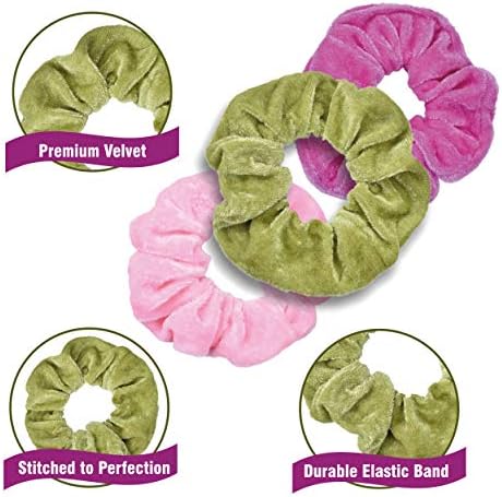 KEAH 20pcs Velvet Scrunchies  Hair Band - Hair Scrunchies For Girls  Hair Scrunchies For Women Hairbands  Scrunchies With Storage Bag