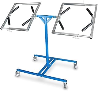 zktoermn Multifunctional Wheel Grinding Frame,360º Rotating Paint Rack with Wheels,Auto Repair Tool Stand for Repair Shop, Workshop, Garage