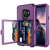 BENTOBEN Wallet Case for Galaxy S9, Shockproof Heavy Duty Rugged 3 in 1 Hybrid Hard PC Soft TPU...
