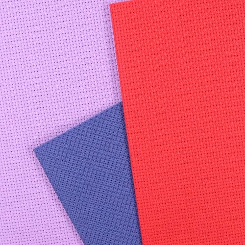 Image of KCS 3 pc of 12 inch x 18 inch(30cmx45cm) 16CT Counted Cotton Aida Cloth Cross Stitch Fabric (Lavender+Royal Blue+Red)