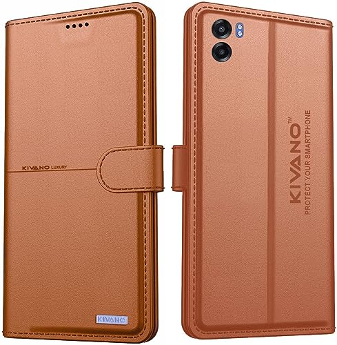 Image of KIVANO Compatible with Oppo K10 5G / Realme Narzo 50 5G Flip Cover | Leather Finish | Inside Pockets & Inbuilt Stand | Shockproof Wallet Style Magnetic Closure Back Cover Case