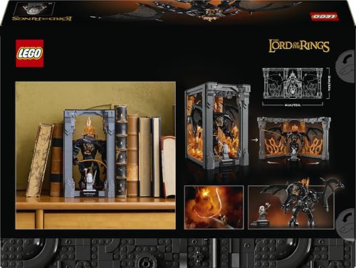 Icons Il Signore degli Anelli: Book Nook del Balrog - Costruzione per Adulti da Esposizione - Modellino con Minifigura di Gandalf il Grigio e Figura di Balrog - Regalo da Collezione - 10367 - Lego - Immagine 11