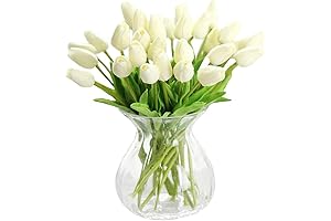 30 pcs Real-Touch Artificial Tulip Flowers for Lifelike Home Decor and Weddings