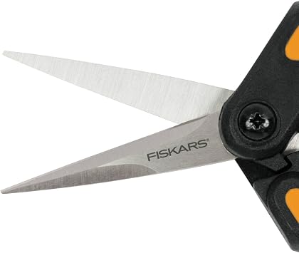 FISKARS Solid Pruning Shears, Orange/Black