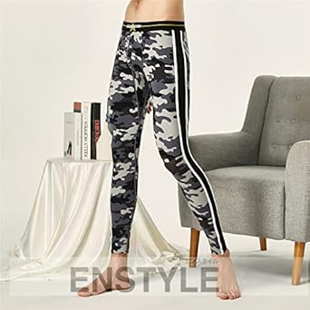 Amazon.co.jp: [UM] タイツ 防寒 男性 メンズ 迷彩柄 コットン