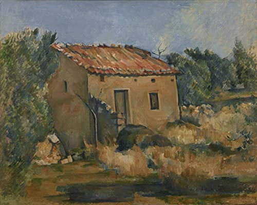 Toile Paul Cézanne Maison abandonnée près d'Aix-en-provence déco salon 60x90cm