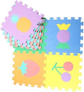 STAHAD 10 Peças Tapetes De Chão Para Crianças Tapetes De Chão Para Bebês Almofada De Chão Infantil Tapete De Engatinhar Para Bebês Tapetes De Chão Interligados Tapete De Jogo De