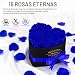 Imagen de MestectPET 16 Rosas Eternas Azul Corazón Caja Regalo