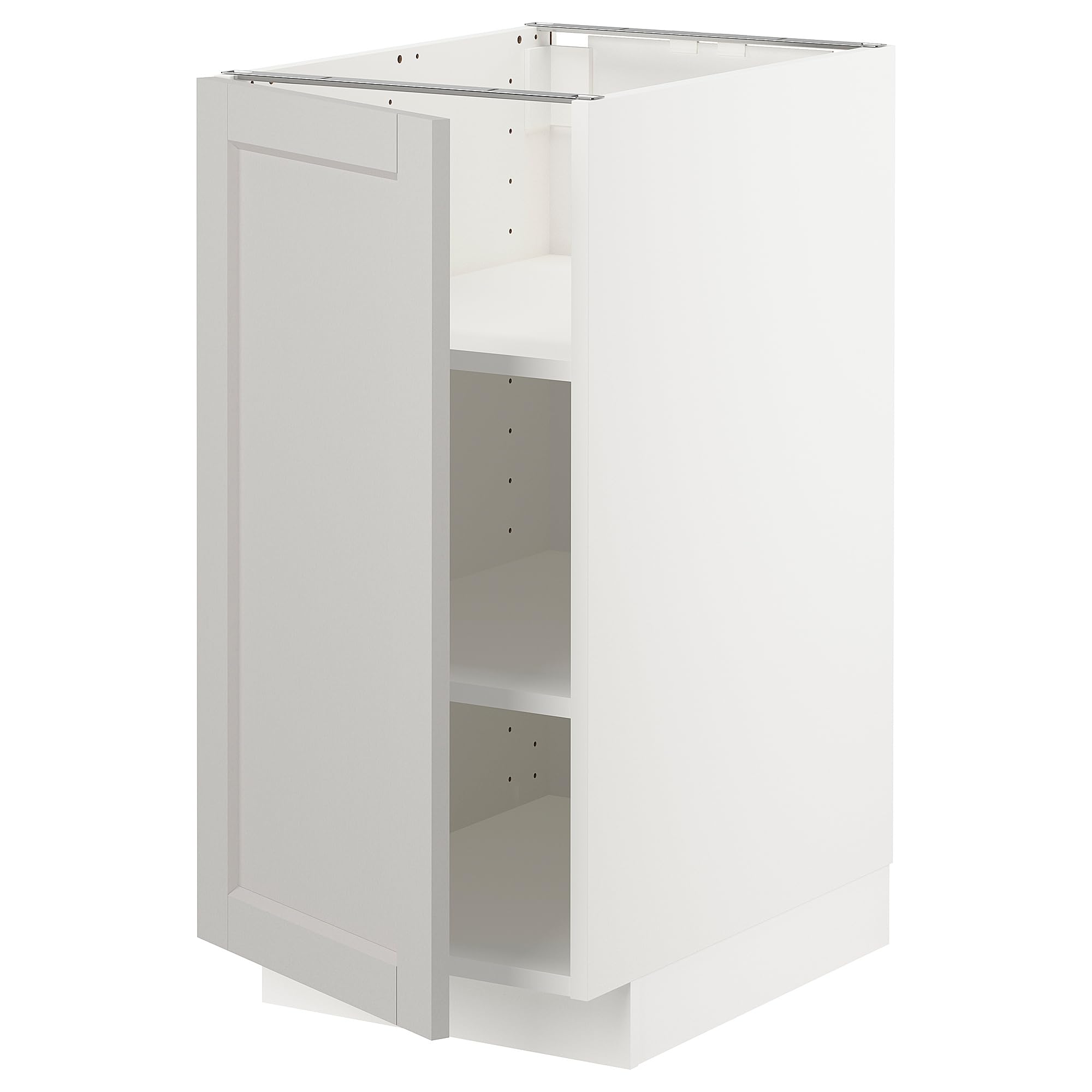 Meuble bas METOD Lerhyttan gris clair 40 cm élégance durable