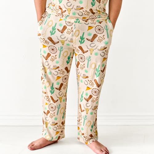 Image of Little Sleepies Mens Pajama Pants, Soft Viscose from Bamboo PJ Bottoms for Family Matching Set, Mens Sleepwear PJs w /Pockets