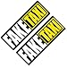 Aufkleber/Sticker - Fake Taxi (Sticker-Set 2 Stück)