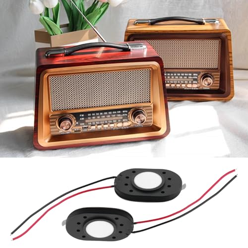 eMagTech 10 Stück Mini-Lautsprecher 8 Ohm 1 W 20x30mm Magnetischer Lautsprecher Ersatz Kompatibel mit Raspberry Kompatibel mit MP3-Radio-Lautsprecher