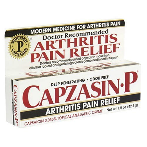 CapzasinP Topical Analgesic Cream, .035Percent Capsaicin, 1.5Ounce