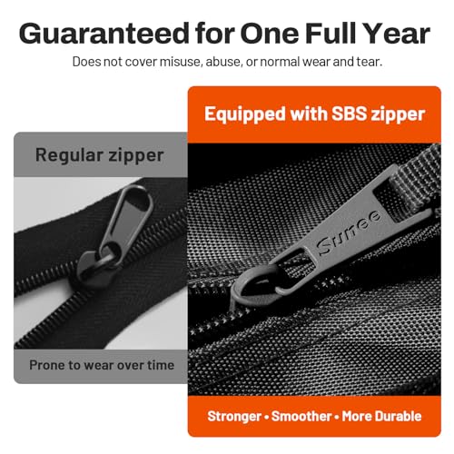 SUNEE Zipper Binder 1 Inch, Removable 3-Ring Binder, 175-Sheet Capacity, 5-Tab Dividers Expanding File Folder, Small Binder Bag Organizer Storage for Student School Classroom Supplies, Black by SUNEE - Image 5