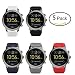 Lamshaw Classic Silicone Replacement Band for Fossil Q Explorist Smartwatch (5 pack)