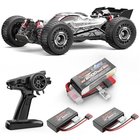 HYPER GO H16PL 1/16 RTR Brushless RC Buggy, Fast RC Cars for Adults, Max 38 mph Racing High Speed RC Car (2 x 2S Batteries and 1 x 3S Lipo Battery Included, 3S Charging Cable Included) Cover