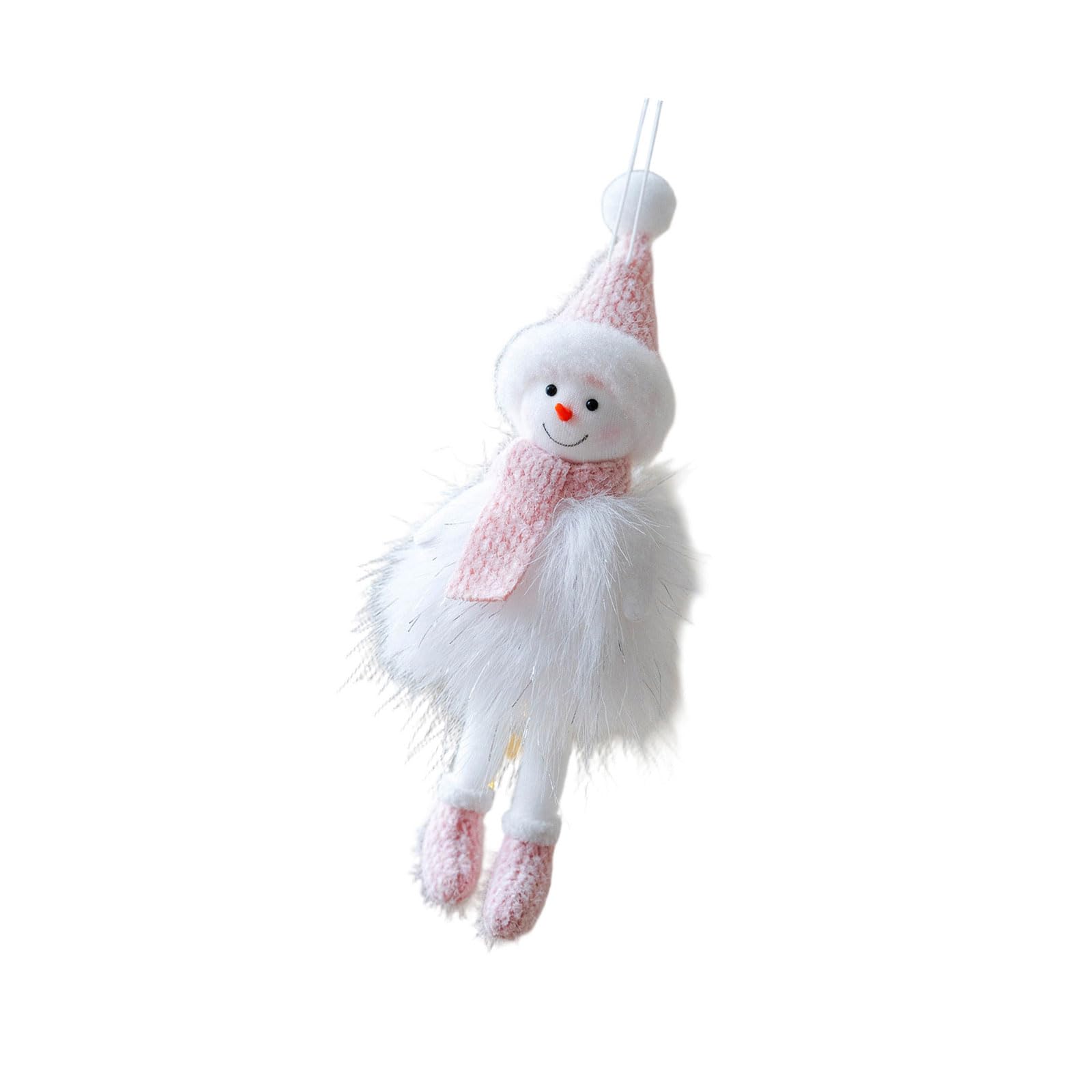 Fascinating Snowman Hangings Plush Toy for Christmas, Soft Fabric Decoration for Home Living Room and Offices Holiday Setup Plush Snowman Decoration