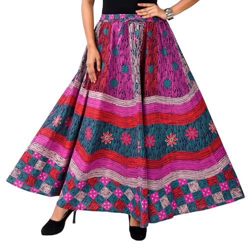 Image of Premium Cotton Skirt for Women with Pocket, Free Size