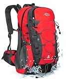 INOXTO Mochila leve de caminhada 35L/40L para caminhada com capa de chuva à prova d'água para viagens, acampamento, atividades ao ar livre, homens e mulheres