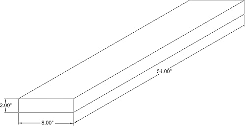 Vista 58 de joelsantiques - Estante rústico y contemporáneo con soportes, pino macizo, hecho a mano en Estados Unidos, 2 pulgadas de grosor x 8 pulgadas de Gris