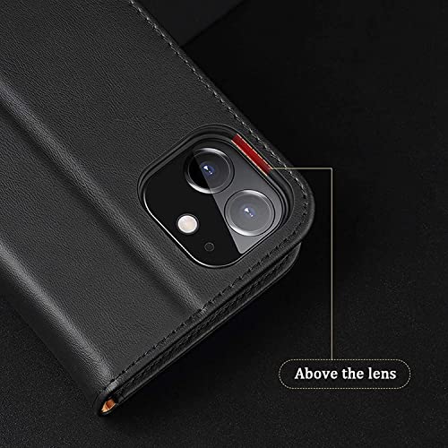 Étui de téléphone compatible avec iPhone 12 GUMMMY étui rabat bleu PU