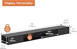 WAMPAT 70 inch Floating TV Shelf for Under TV, Floating TV Stand for 75 TVs, Wall Mount Media Console TV Stand with Storage for Living Room,Bedroom, Black