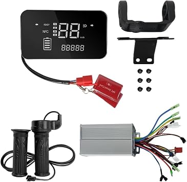 Ebike Controller Kit LCD Display Upgrade, Dual Mode Brushless Motor Controller, Universal Twist Throttle, Start Panel for Electric Bike Scooter Conversion