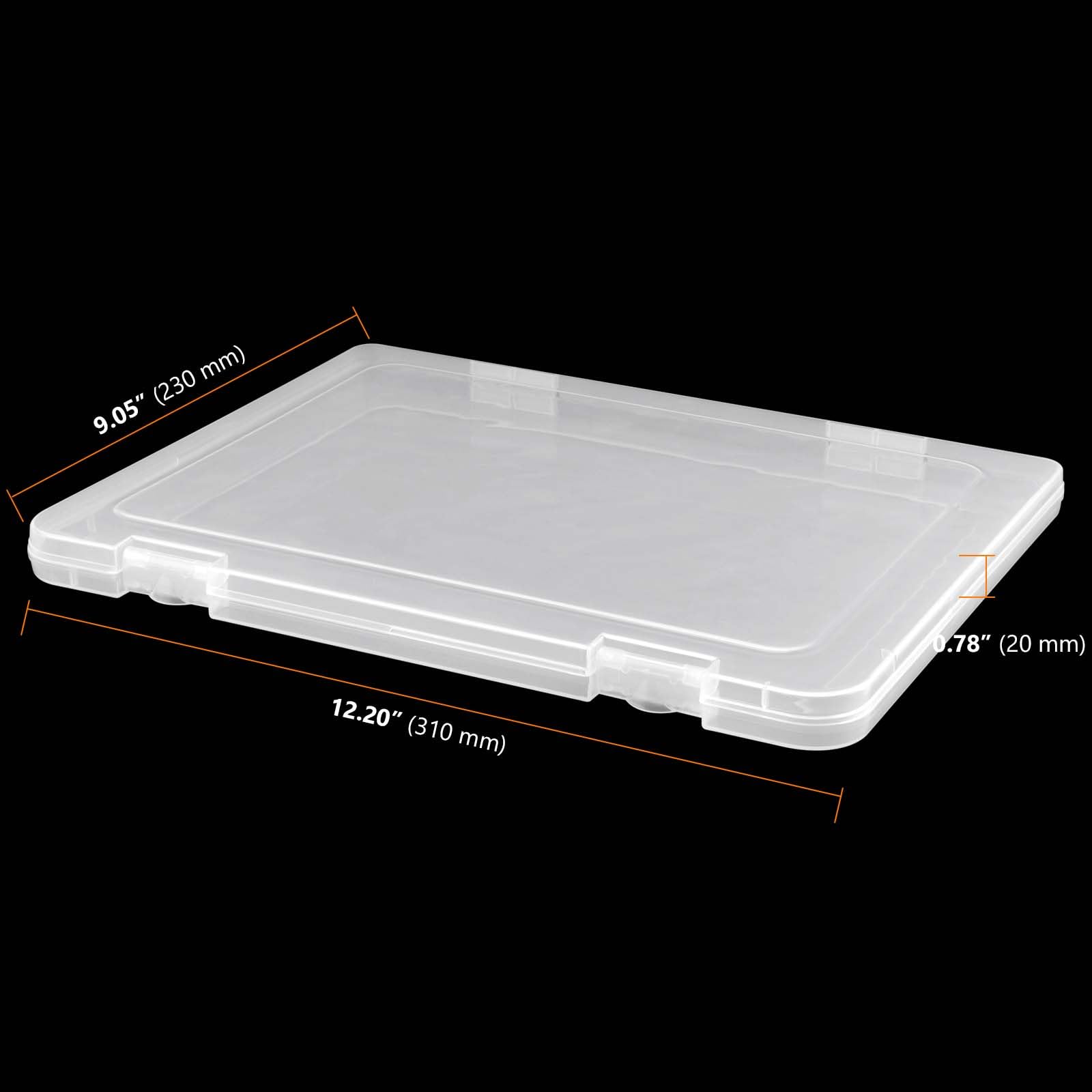SEUNMUK A4 File Cases 6-Pack A4 Plastic Project Cases – Snap-Tight File ...