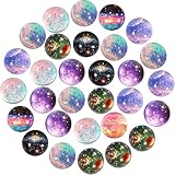 CoralBloom 36 Stück Flummies für Kinder 30mm, Flummi Planeten Gummibälle als Mitgebsel Kindergeburtstag, Bunte Hüpfbälle zur Pinata Füllung, Gastgeschenke für Party & Schule