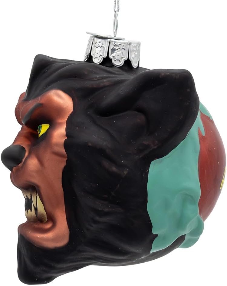 Gorenaments® Glass Wolfie Werewolf Ornament