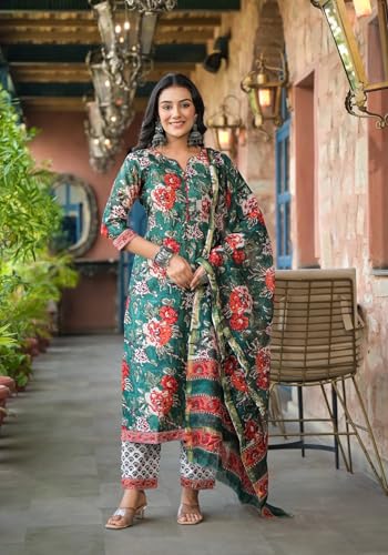 Image of FABNEX Kurta Set for Women | Women Kurta Set with Dupatta | Women Kurta Sets Kurtis | Women Kurta Pant Set (K-121)