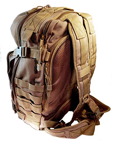 Fieldteq Outdoor Venture Backpack - Military Tactical And Survival Pack And Bug Out Bag Molle Webbing For Camping Hunting Hiking Trekking - 70 Liters Coyote #TOP5