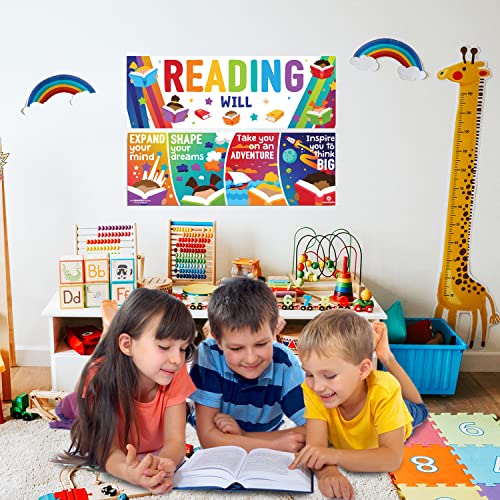 Sproutbrite Classroom Decorations - Reading Banner And Poster For Teachers - Bulletin Board And Wall Decor For Pre School, Elementary And Middle School Themes #TOP3