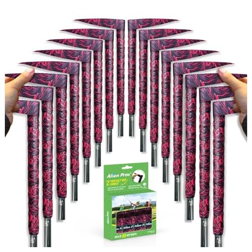 Alien Pros Golf Grip Wrapping Tapes (16-Pack) - Innovative Golf Club Grip Solution - Enjoy a Fresh New Grip Feel in Less Than 1 Minute (16-Pack, Fire)