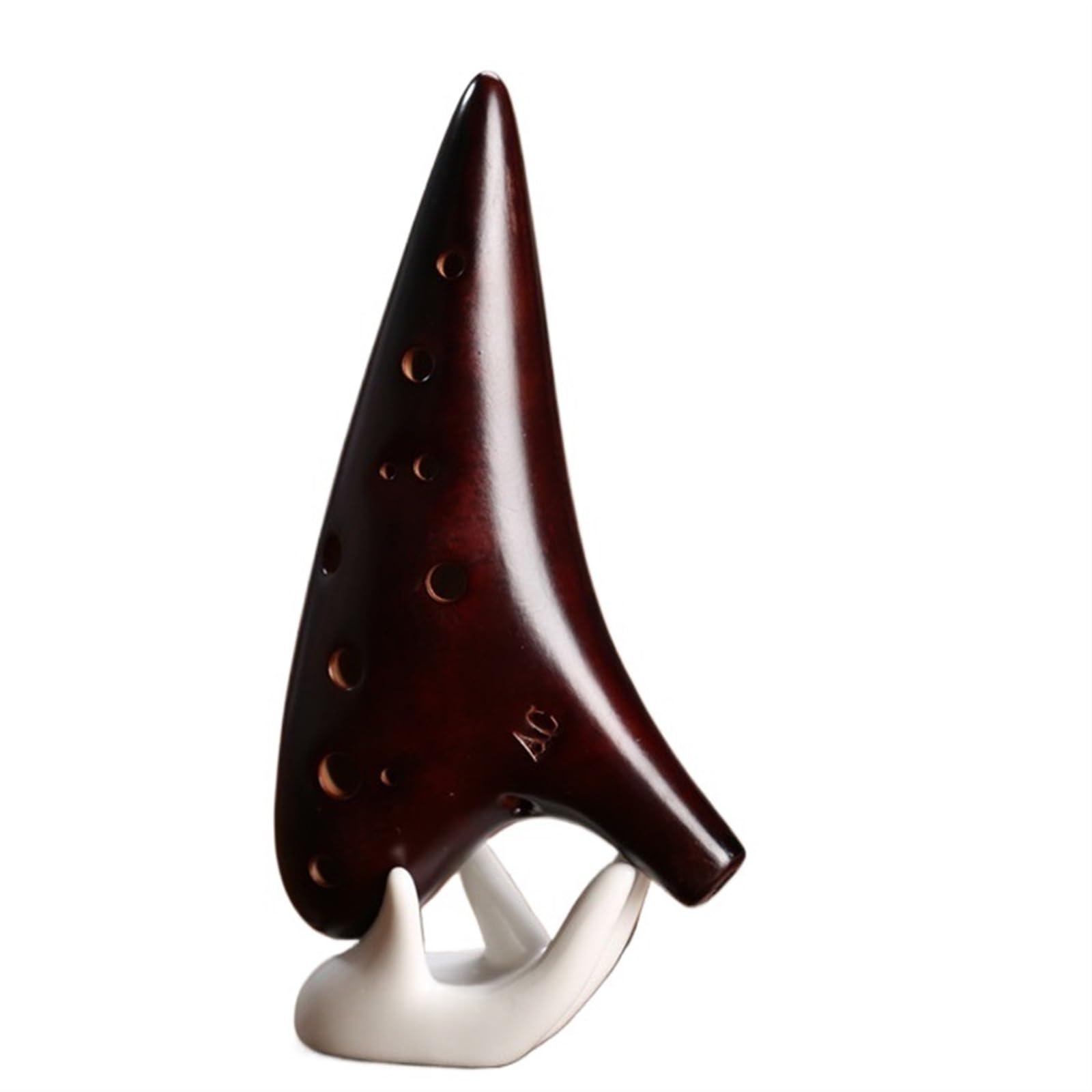 Ocarina principianti Ocarina 12 Fori Alto C Accordatura AC Affumicata Ceramica Produzione Professionale Accordatura AC(Fumigation)