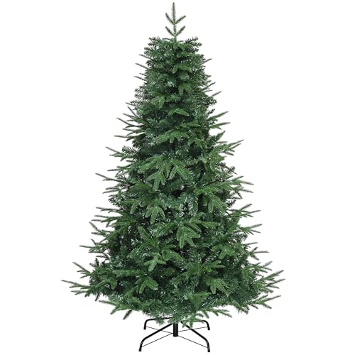 YITAHOME 6ft Artificial Christmas Tree, PE Mixed Realistic Spruce Christmas Tree with 900 Tips, Foldable Metal & Stand Metal Frame, Easy Assembly Pops Up Christmas Tree for Home Party, 182 x Φ90cm