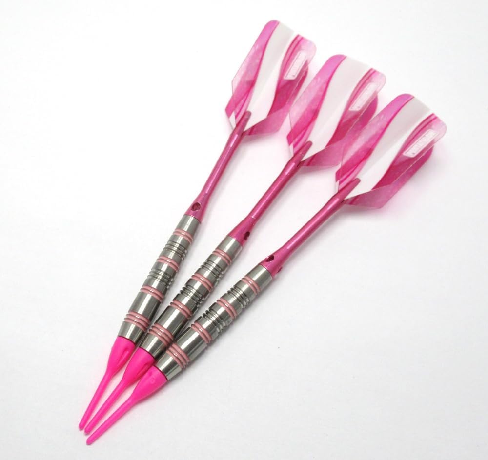 Pink Passion Skin Rippers - 18g 80@ Tungsten Soft Tip Darts + Bonus Upgrade Kit