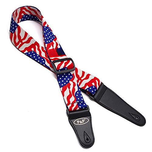 �A�[�g�A�^�b�NAmerican Flag Stars & Stripes�A�����J���b�h�z���C�g&�u���[Fourth 4th of July Jacguard�D�艹�yElectric Acoustic�x�[�X�M�^�[�E�N�����X�g���b�v