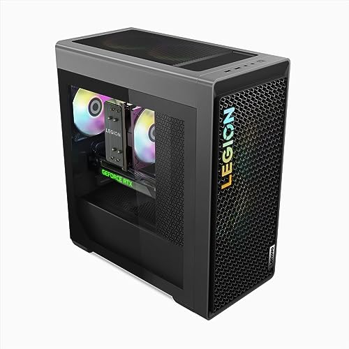 Lenovo Legion Tower 5 (8. Gen) Gaming Desktop PC | AMD Ryzen 7 7700 | 16GB RAM | 1TB SSD | NVIDIA GeForce RTX 4070 Ti | Win11 Home | QWERTZ | grau | inkl. Tastatur & Maus | 3 Monate Premium Care