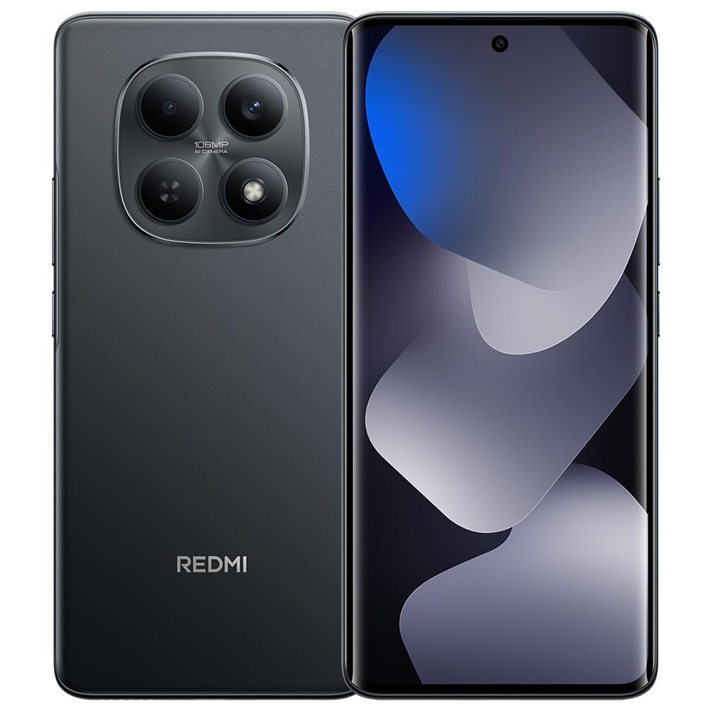 XIAOMI REDMI Note 15 6GB+128GB,Smartphone 6.77" AMOLED 120Hz,MTK G100-Ultra,108MP+20MP, 6000mAh,Charge Turbo 33W,Nero(senza caricatore incluso)
