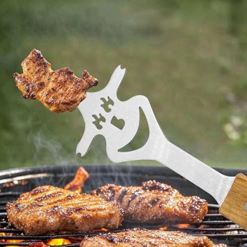 Fan Mier Kreative Grillgabel mit Smiley – Lustiges BBQ Zubehör aus Edelstahl, Originelle Geschenkidee für Männer & Grillfans