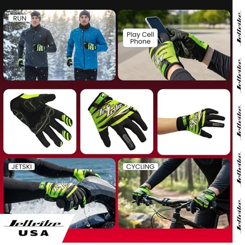 image for Jettribe Race Skin PWC Recreation Gloves - Silicone Throttle Grip for 