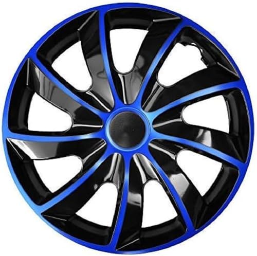 Quad Wheel Trims 17 Inch Set of 4 Black/Blue