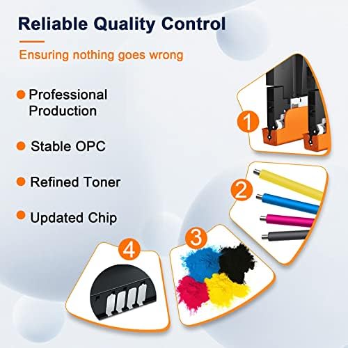 ColorKing Compatible Toner Cartridges Replacement for HP 117A for HP Color Laser MFP 179fnw 178nw 150nw 150a 179fwg 178nwg W2070A W2071A W2072A W2073A (Black Cyan Yellow Magenta 4-Pack)