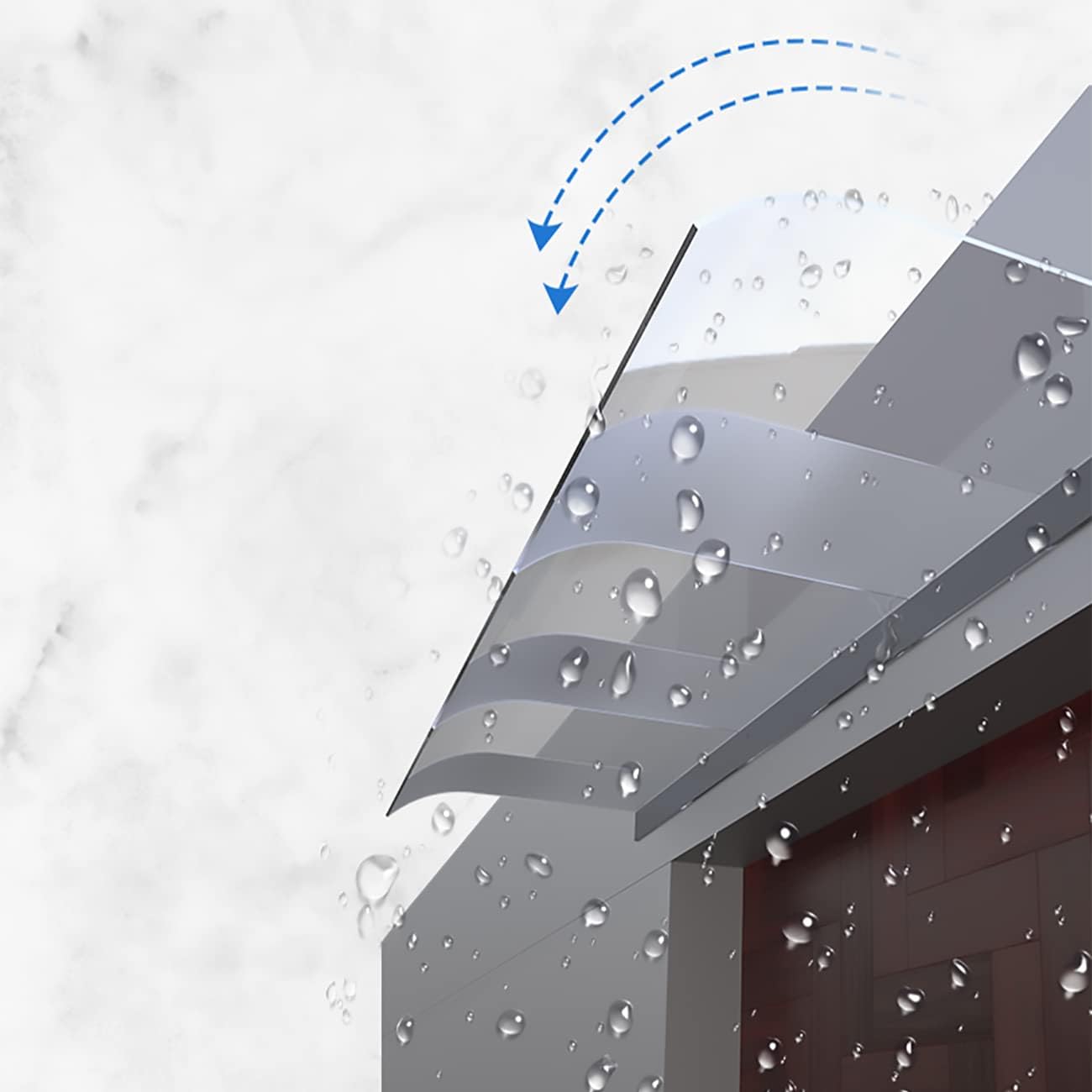 Front Door Canopy Outdoor Awning,Outdoor Porch Awning Window Garden Canopy Front/Back Door Cover,for Door or Balcony, Garden, Terrace (40x70cm/16x28in)