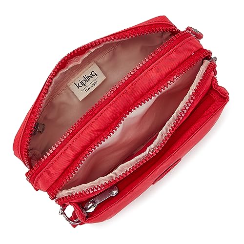 Image of Kipling Women's Abanu Medium Crossbody Bag, Lightweight, Adjustable Nylon Waist Pack with Multi-Compartment Zip Pockets